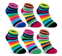 sockenkauf24 2 | 4 | 6 Paar Damen THERMO Socken Innenfrottee warme Wintersocken Umschlagsocken Bunte Ringel 12790 WP (6 Paar 39-42)