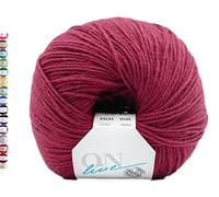 Sockenwolle 6-fädig einfarbig | Online Supersocke 6-fach 321 Merino Uni | dickes Sockengarn mit Merinowolle zum Stricken und Häkeln (5016 Bordeaux)