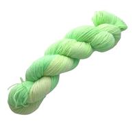 Sockenwolle handgefärbt, 100 g Strang - 75% Wolle/25% Polyamid - chartreuse, grün, neon Nr. 628J