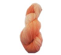 Sockenwolle handgefärbt 6fädig 150 g ca 420 m 75% Wolle/25% Polyamid - rust