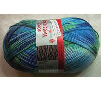 Sockenwolle/Strumpfgarn "Fortissima socka; 4fdg.- Fb..2472-blau-grün