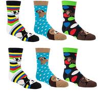 Socks 4 Fun Kinder Socken,6 Paar,31/34,Lustige Hunde/Jungen