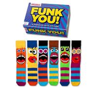 socks United Oddsocks Funk You Herren 6 verschiedene Socken mit Gesichter