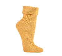 Socks4Fun 2 Paar weiche Wollsocken für Damen & Mädchen - aus Wolle & Alpakawolle - hautsympathisch, warm & bequem - mit doppeltem Umschlag (39-42 Vanille)