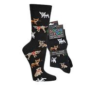 Socks4Fun Damen Jungen Herren Funsocken (2 Paar) 36-41 Hund