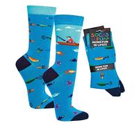 Socks4Fun Damen Jungen Herren Spaßsocken (2 Paar) 36-41 Angler
