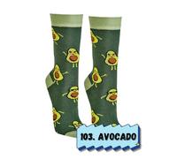 Socks4Fun Damen Jungen Herren Spaßsocken (2 Paar) 36-41 Avocado
