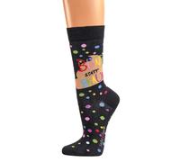 Socks4Fun Damen Jungen Herren Spaßsocken (2 Paar) 36-41 Bunt statt Braun
