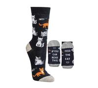 Socks4Fun Damen Jungen Herren Spaßsocken (2 Paar) 36-41 Fußkatze