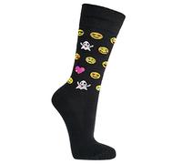 Socks4Fun Damen Jungen Mädchen Socken (2 Paar) bunt 36-42-Smile
