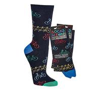Socks4Fun Damen Jungen Mädchen Socken (2 Paar) bunt 42-47 Fahrrad