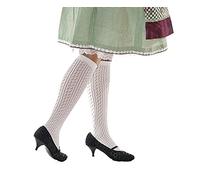Socks4Fun Damen Trachtenstrümpfe Häkellock Weiß 3473 (39-42)