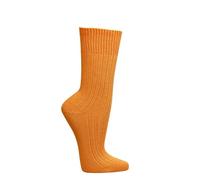 Socks4Fun Socken (3 Paar) aus 100% reiner Bio Baumwolle I GOTS-zertifiziert I Völlig ohne Schadstoffe hergestellt 43/46 orange