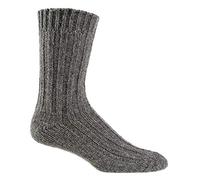 Socks4Fun Stricksocken 2 Paar mit Alpaka Schafwolle 39-42, grau