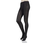 SockShop Damen 1 Paar Plain Bambus Tights Charcoal Twist Medium/Large