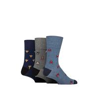 SockShop Gentle Grip Herren Fun Feet Socken Packung 3 Käfer 39-45