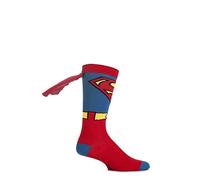 SockShop Herren 1 Paar Superman Socken mit Umhang Mehrfarben 40-45