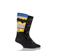 SockShop Herren 2 Paar DC Comics Mix Batman Socken Sortiert 46-48