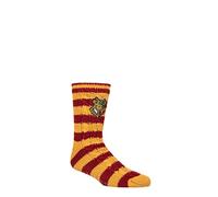 SockShop Herren und Damen Harry Potter Klobige Slippersocken mit Zopfmuster Packung 1 Sortiert 39-45