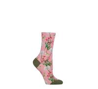 SockShop RHS Royal Horticultural Society Damen Socken - Obst, Blumen & Botanisch Gemustert Socken, Hell und farbenfroh, Geschenk für Gärtner, 1 Paar Größe 37-42 Schmetterlinge 37-42