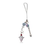 sodeber Eiscreme Mobile Anhänger Ornament, Lustiger Eiscreme Handy Ornament, Schicker Perlenanhänger Für Modische