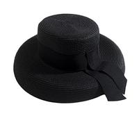 sodeber Mädchen Strohkappe Hepburn Stil, Leichte Geflochtene Kappen, Einheitsgröße, Mehrere Farben, Elegante Damen