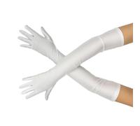 sodeber Satinierte Handschuhe Für Damen, Formelle Anlässe, 1920er Jahre, Zeremonielle Ellenbogen Abendparty