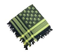 sodeber Totenkopf Muster, Arabischer Keffiyeh Shemagh, Quadratischer Schal, Leichter Halswärmer, Wüstenschals, Schal