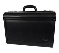 Soennecken Pilotenkoffer ROSTOCK 46 x 35 x 20,5 cm (B x H x T) Zahlenkombinationsschloss Lederimitat schwarz