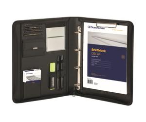 Soennecken Schreibmappe Berlin Nappaleder sw