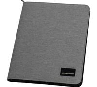 Soennecken Schreibmappe HAMBURG grau, 33x26x2,5 cm, Polyester, A4