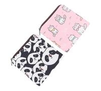 SOESFOUFU 2 Stück Aufbewahrungsbeutel für Damenbinden aus Wasserdichtem Polyester mit Niedlichen Cartoon Motiven Tragbar für Reisen und Kosmetik Zufällige Farbe