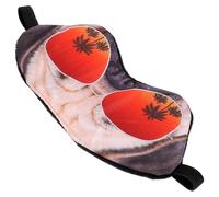 SOESFOUFU Cartoon Schlafmaske Mops Design Leichtes Bequemes Augenbinde mit Vollständiger Lichtblockierung Tragbar für Reise und Entspannte Nachtruhe Niedliche Schlafbrille für Teens und