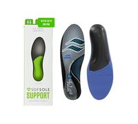 Sof Sole Damen-Einlegesohlen mit niedrigem Fu gew lbe, Unisex, FIT-Unterst tzung, Grau, Damen 5 6/Herren 3 4