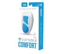 Sof Sole Gel Arch mit Memory Foam - Fußgewölbestütze für Herren - Flexible Passform für die meisten Schuhe - Angepasste Polsterung & Unterstützung - Leichtes Sof Gel - 1 Paar - UK Größe 7-13