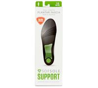 Sof Sole Unisex-Einlegesohle für Plantarfaszien, volle Länge, Gel-Schuheinlage, Schwarz, Men's 7-13