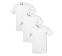 SOFFE Herren 100% Ringspun Cotton Short Sleeve T-Shirt 3-Pack Hemd, weiß, Groß