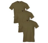 SOFFE Herren 3 Pack-100% Cotton Military Tee Hemd, hautfarben, Mittel
