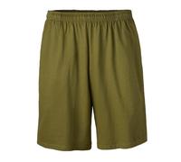 Soffe Klassische Herren-Shorts aus Baumwolle mit Taschen, Olive Drab Green, Klein