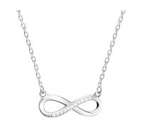 Sofia Milani - Damen Halskette 925 Silber - mit Zirkonia Steinen - Unendlich Infinity Anhänger - 50273