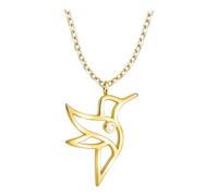 Sofia Milani - Damen Halskette 925 Silber - vergoldet/golden - Kolibri Anhänger - N0827