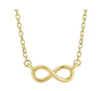 Sofia Milani - Damen Halskette 925 Silber - vergoldet/golden - Unendlich Infinity Anhänger - N0756