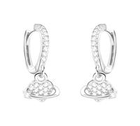 SOFIA MILANI - Damen Ohrringe 925 Silber - mit Zirkonia Steinen - Herz Creole - E2302