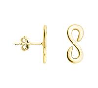 SOFIA MILANI - Damen Ohrringe 925 Silber - vergoldet/golden - Unendlich Infinity Ohrstecker - E1206