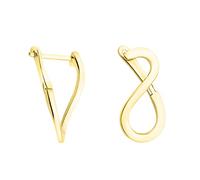 SOFIA MILANI - Damen Ohrringe 925 Silber - vergoldet/golden - Unendlich Infinity Ohrstecker - E1367