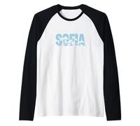 Sofia Sea Waves - Personalisierter Name Ocean Beach Art Raglan