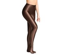 SOFSOT blickdichte glänzende Strumpfhose in Übergröße, Wet-Look, Fuß, glänzende Strumpfhose, Pilates-Yogahose, hohe Taille