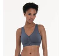 Soft-BH ANITA SINCE 1886, Damen, Gr. M, N-Gr, blau (blau, grau), Obermaterial: 88% Polyamid, 12% Elasthan, clean, unifarben, bequem, BHs Soft-BH, herausnehmbare Cups, mit Reißverschluss, breite Träger