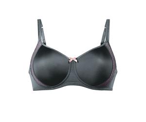 Soft-BH ANITA "Soft BH Fleur", Damen, Gr. 95, Cup C, grau (anthrazit), Obermaterial: 83% Polyamid PA. 17% Elasthan EL., BHs Soft-BH (59436425-95) anthrazit