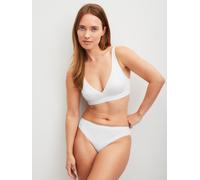 Soft-BH CALIDA "Sleek Skin", Damen, Gr. 90, Cup B, weiß, Obermaterial: 75% Polyamid, 25% Elasthan, BHs Soft-BH, mit leichten, vorgeformten Cups, in Single-Jersey Qualität (84528531-90) weiß